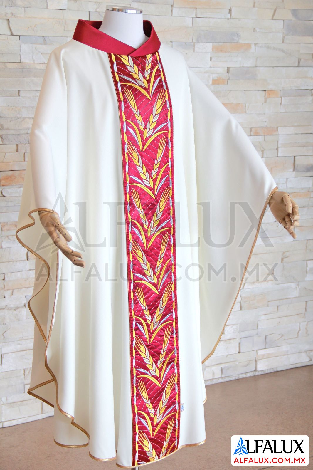 31 VITALIS Casulla Alfalux  Central Perla Rojo Quem 562 (4)